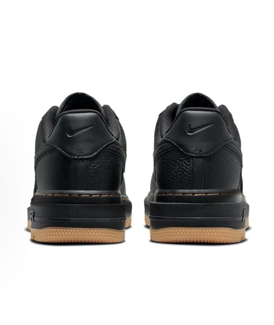 NIKE Черные кожаные низкие кроссовки / кеды, фото 4