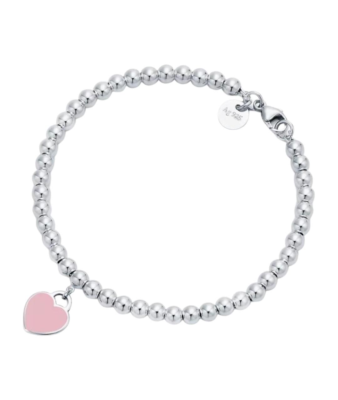 TIFFANY&CO Розовый серебряный браслет, фото 1