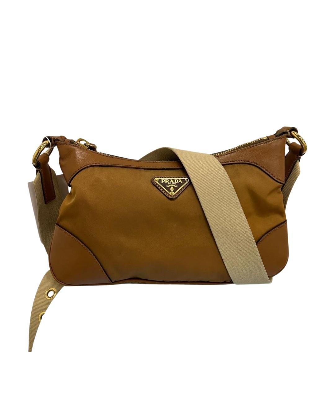 PRADA Коричневая сумка с короткими ручками, фото 1