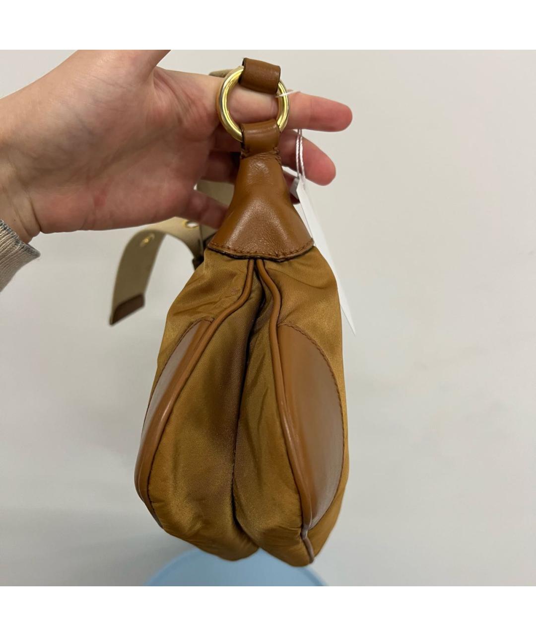 PRADA Коричневая сумка с короткими ручками, фото 4