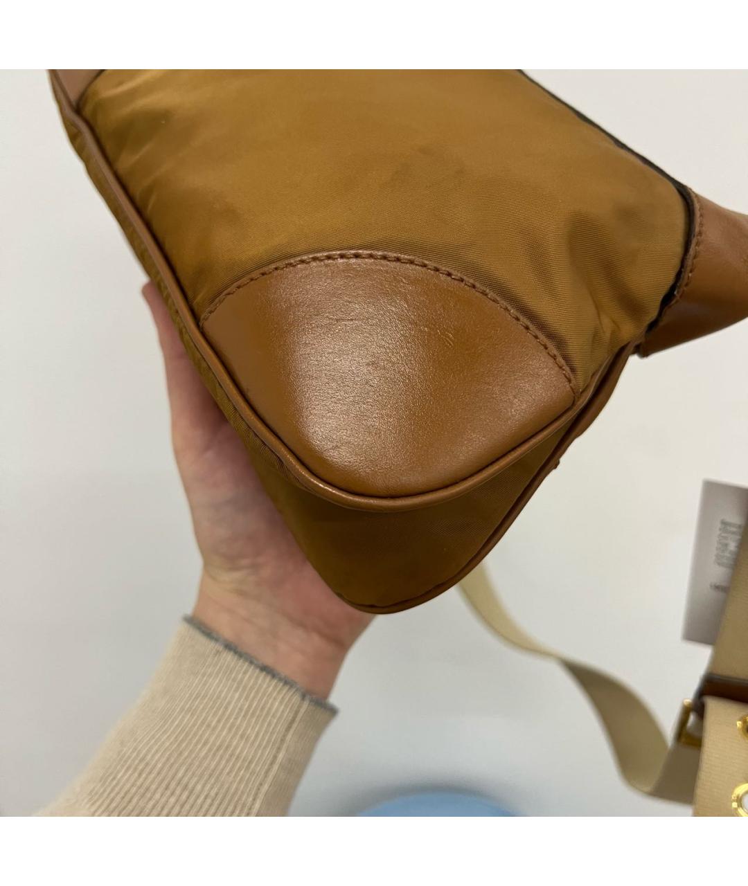 PRADA Коричневая сумка с короткими ручками, фото 8