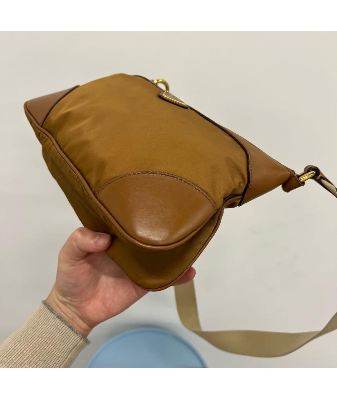PRADA Коричневая сумка с короткими ручками, фото 6