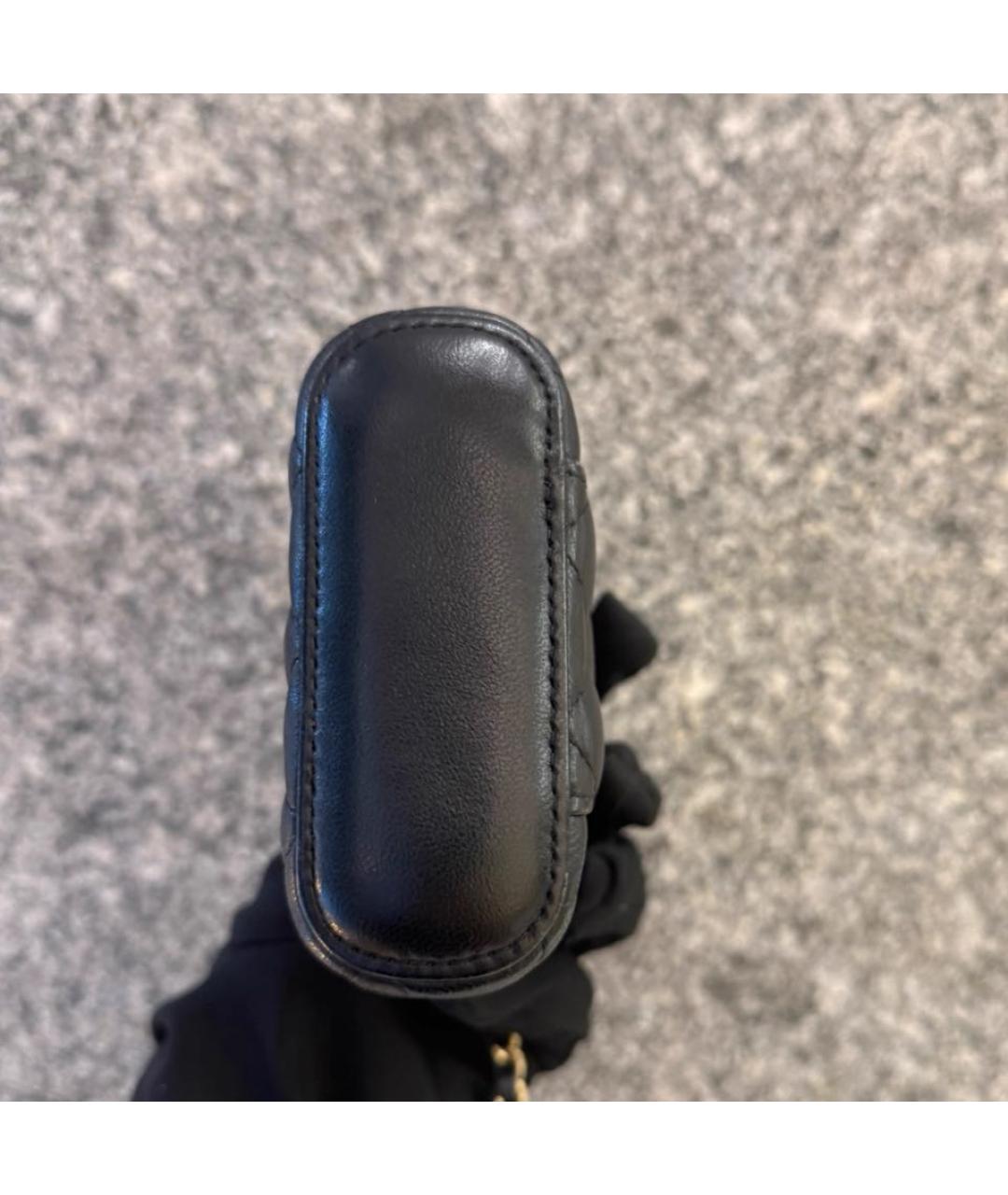 CHANEL Черная кожаная сумка через плечо, фото 6