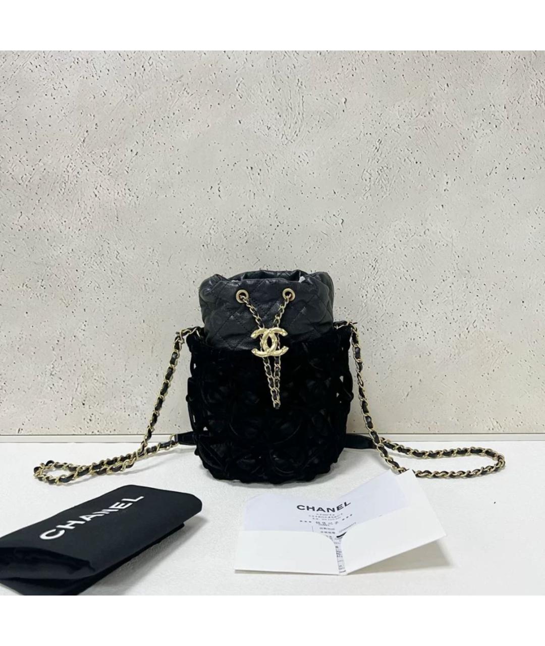 CHANEL Черная сумка через плечо, фото 6