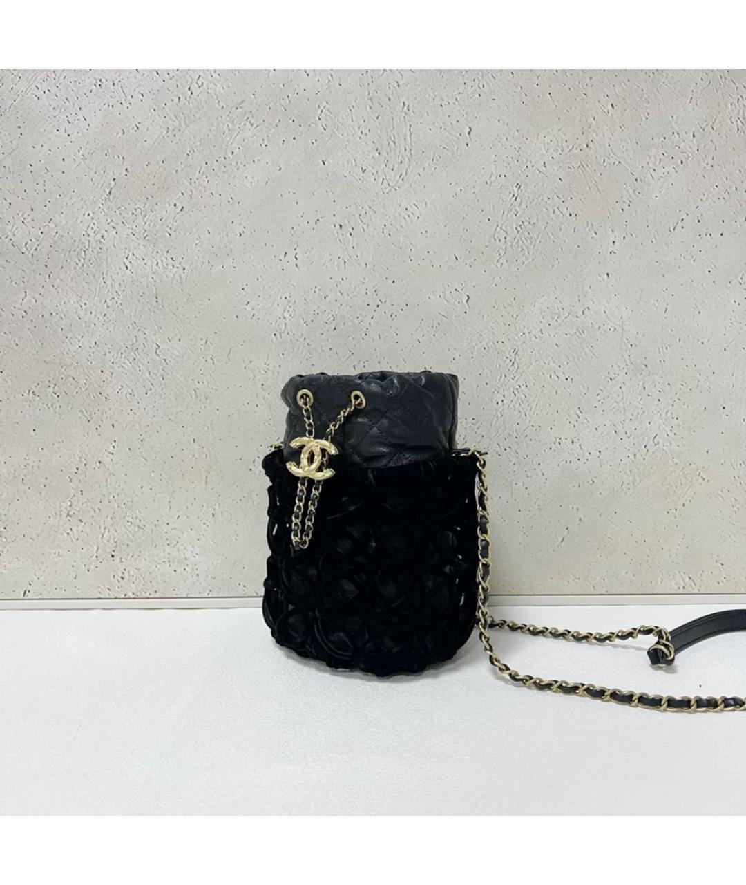 CHANEL Черная сумка через плечо, фото 4