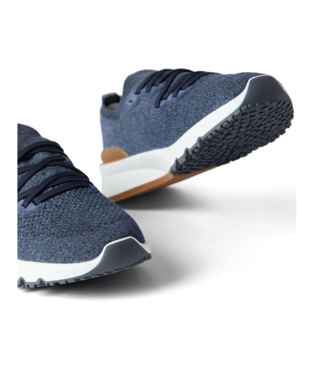 BRUNELLO CUCINELLI Текстильные низкие кроссовки / кеды, фото 5