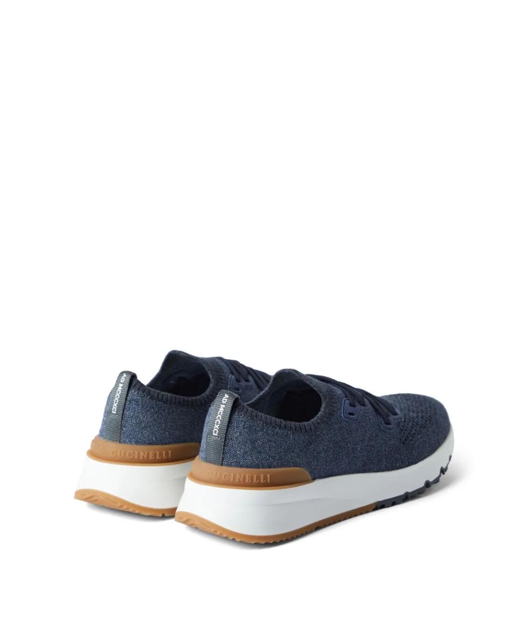 BRUNELLO CUCINELLI Текстильные низкие кроссовки / кеды, фото 4