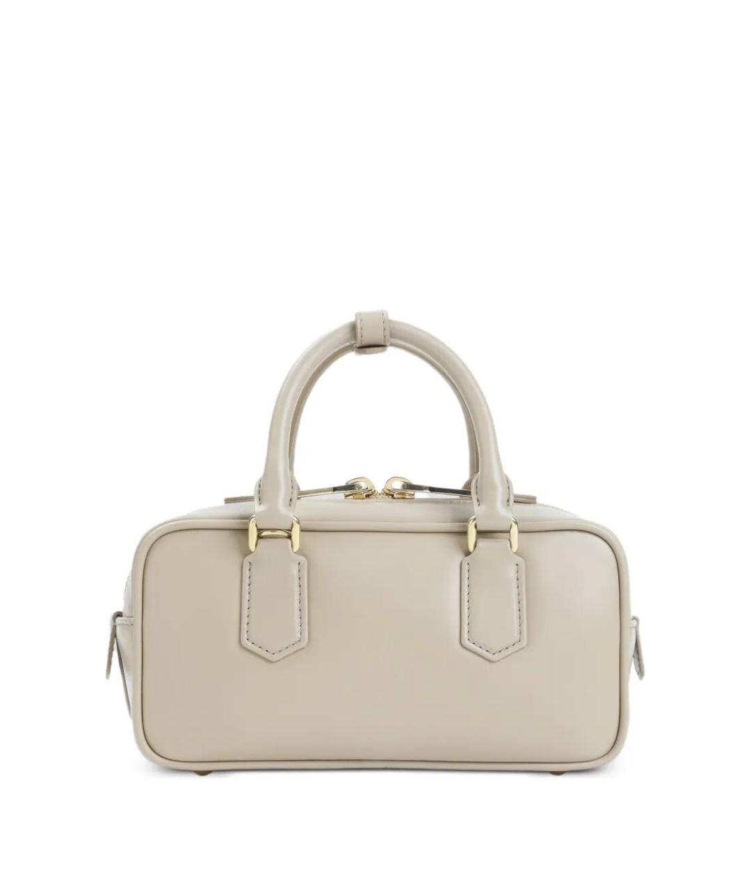 MIU MIU Бежевая кожаная сумка тоут, фото 2