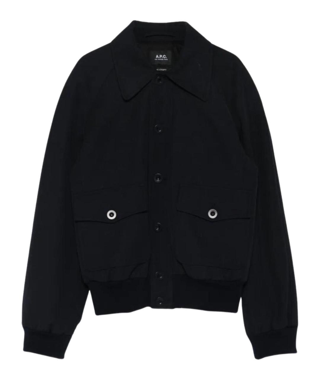 A.P.C. Черная хлопковая куртка, фото 1