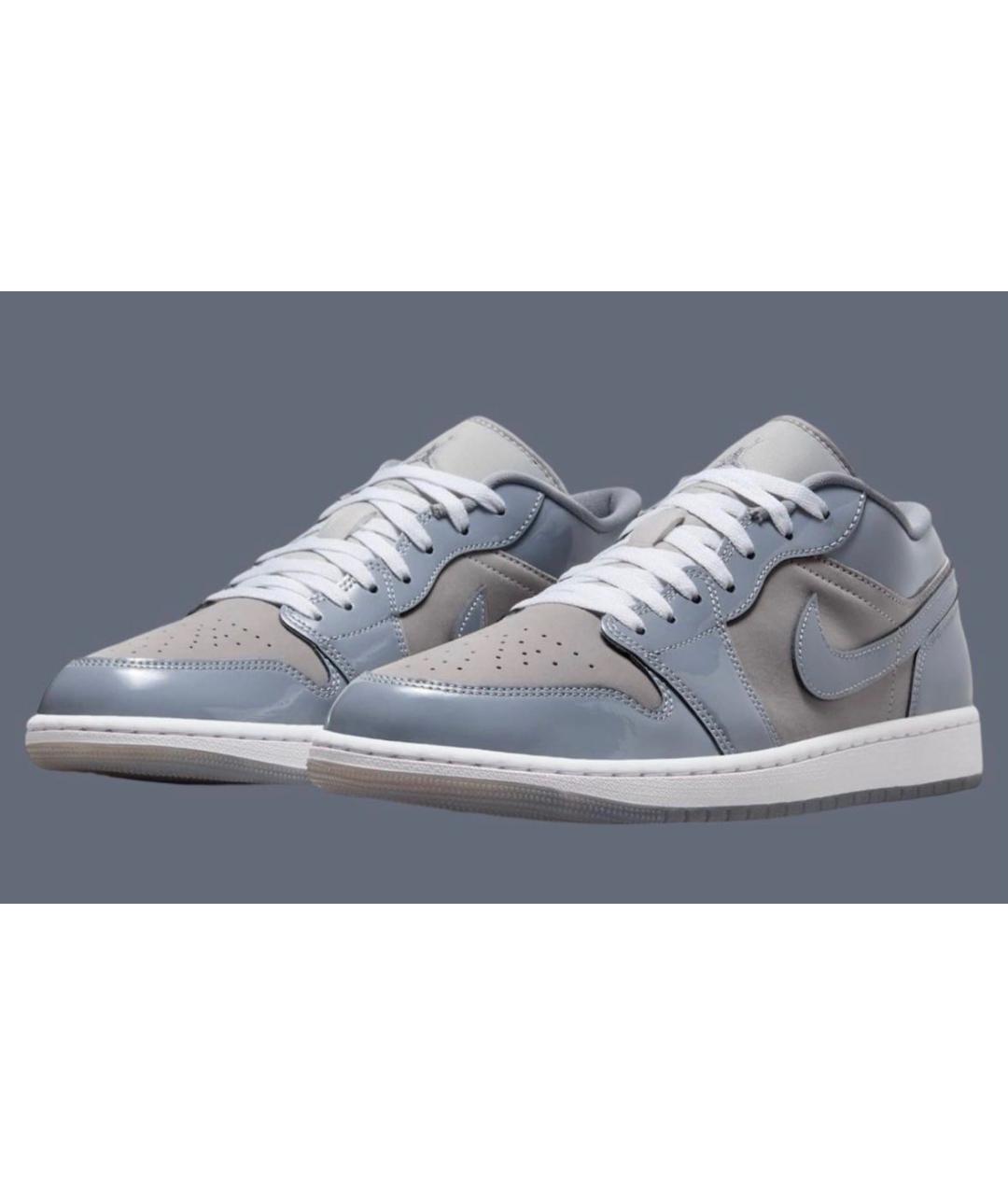 JORDAN Серые низкие кроссовки / кеды, фото 2