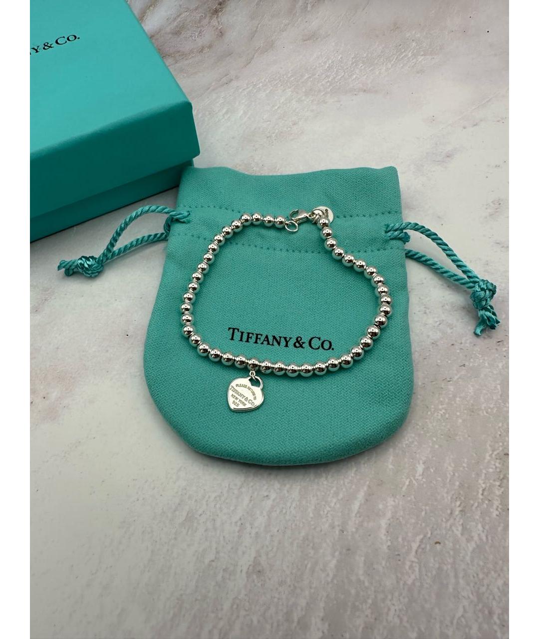 TIFFANY&CO Красный серебряный браслет, фото 4