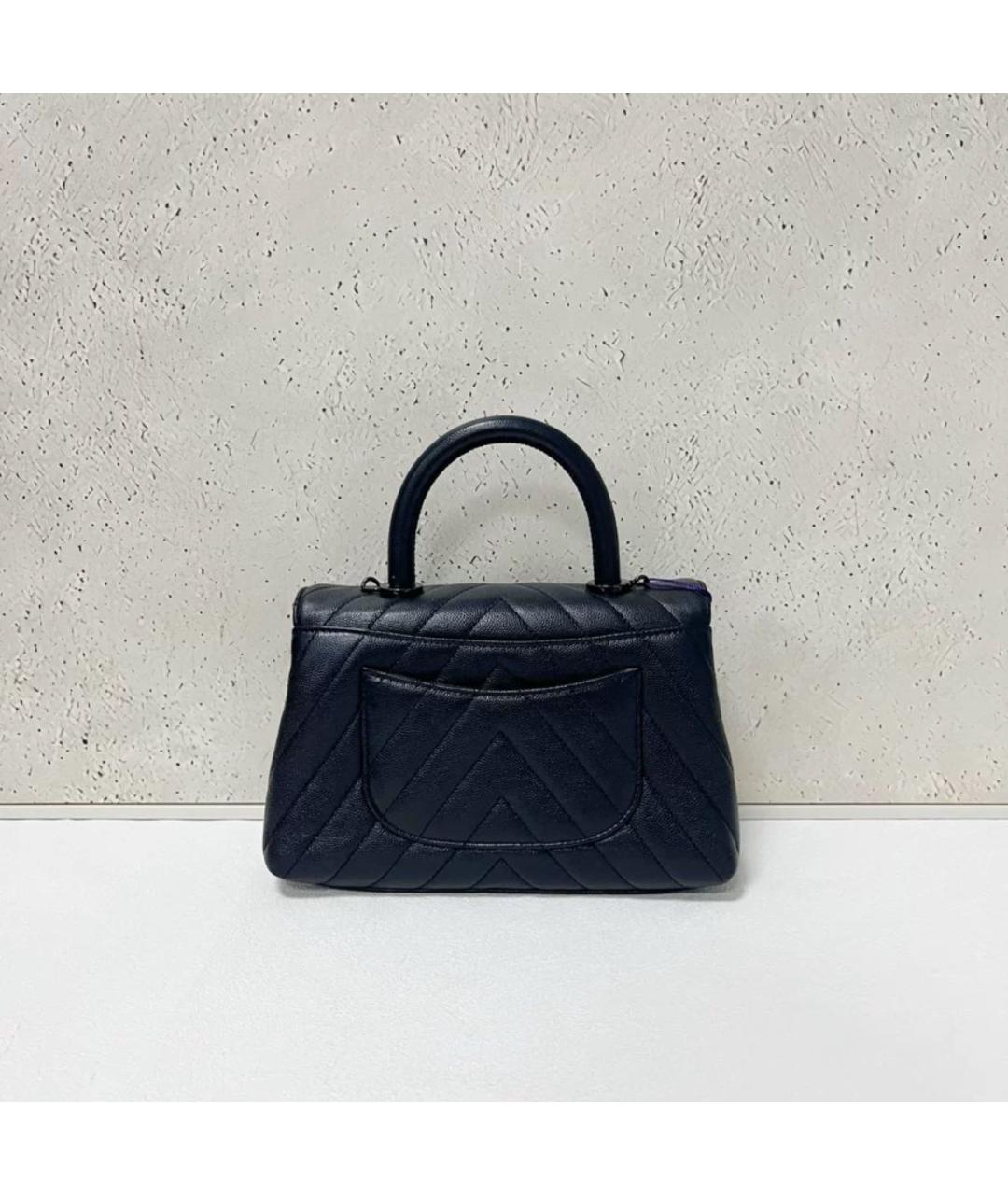 CHANEL Черная кожаная сумка через плечо, фото 2