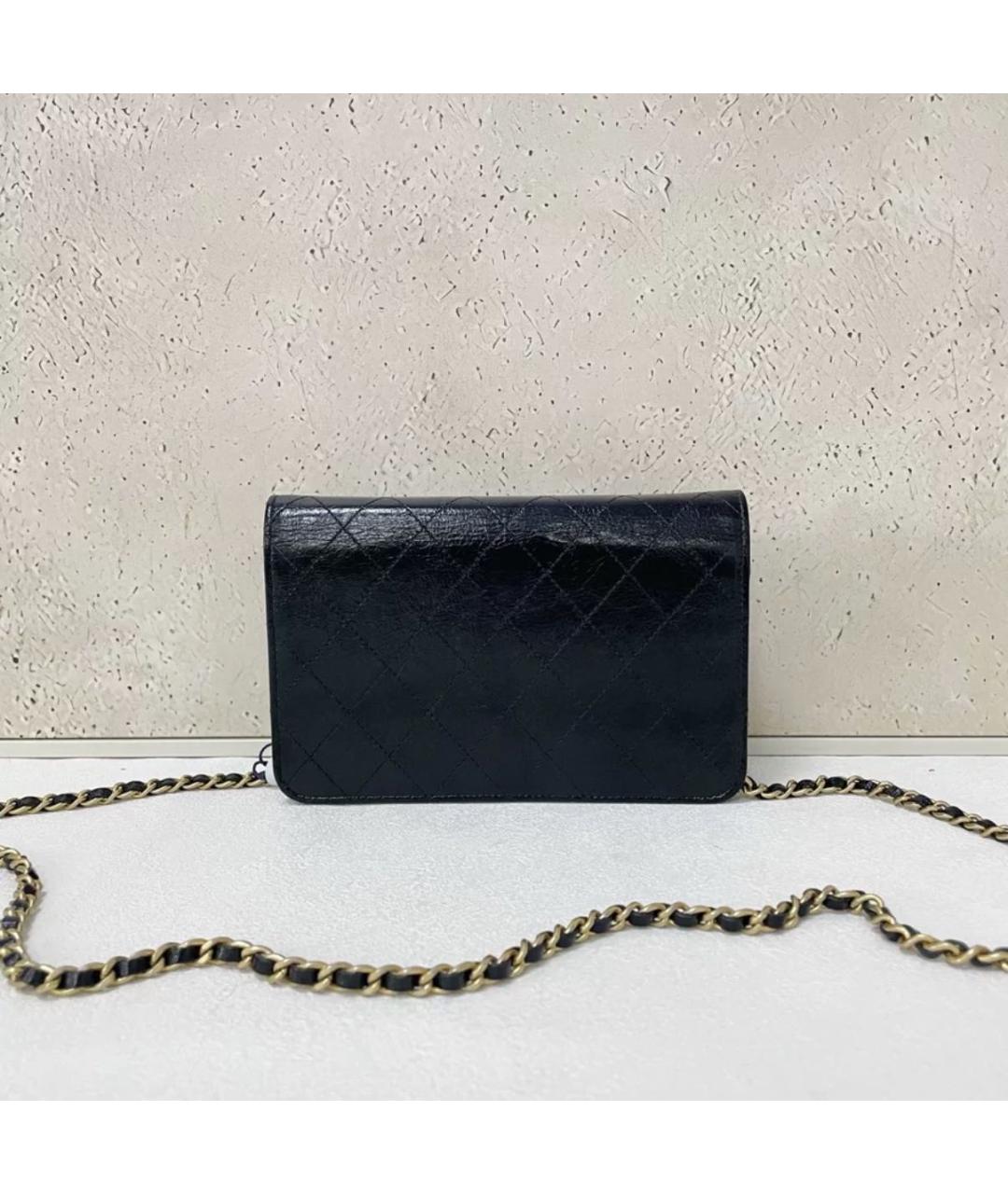 CHANEL Черная кожаная сумка через плечо, фото 2