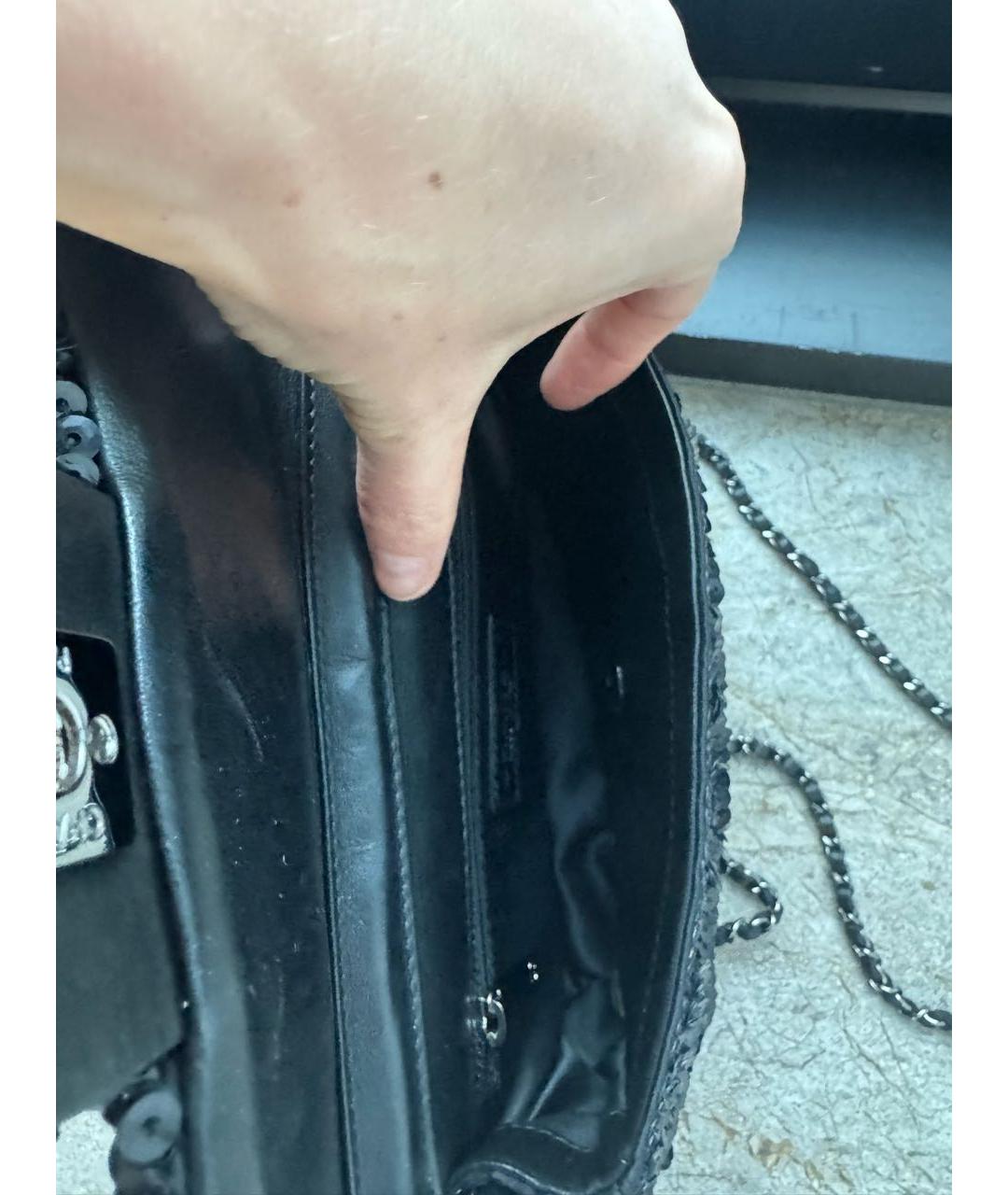 CHANEL Черная сумка через плечо, фото 4