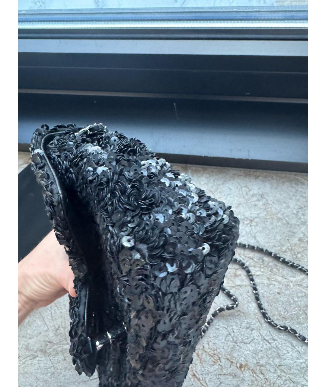 CHANEL Черная сумка через плечо, фото 6