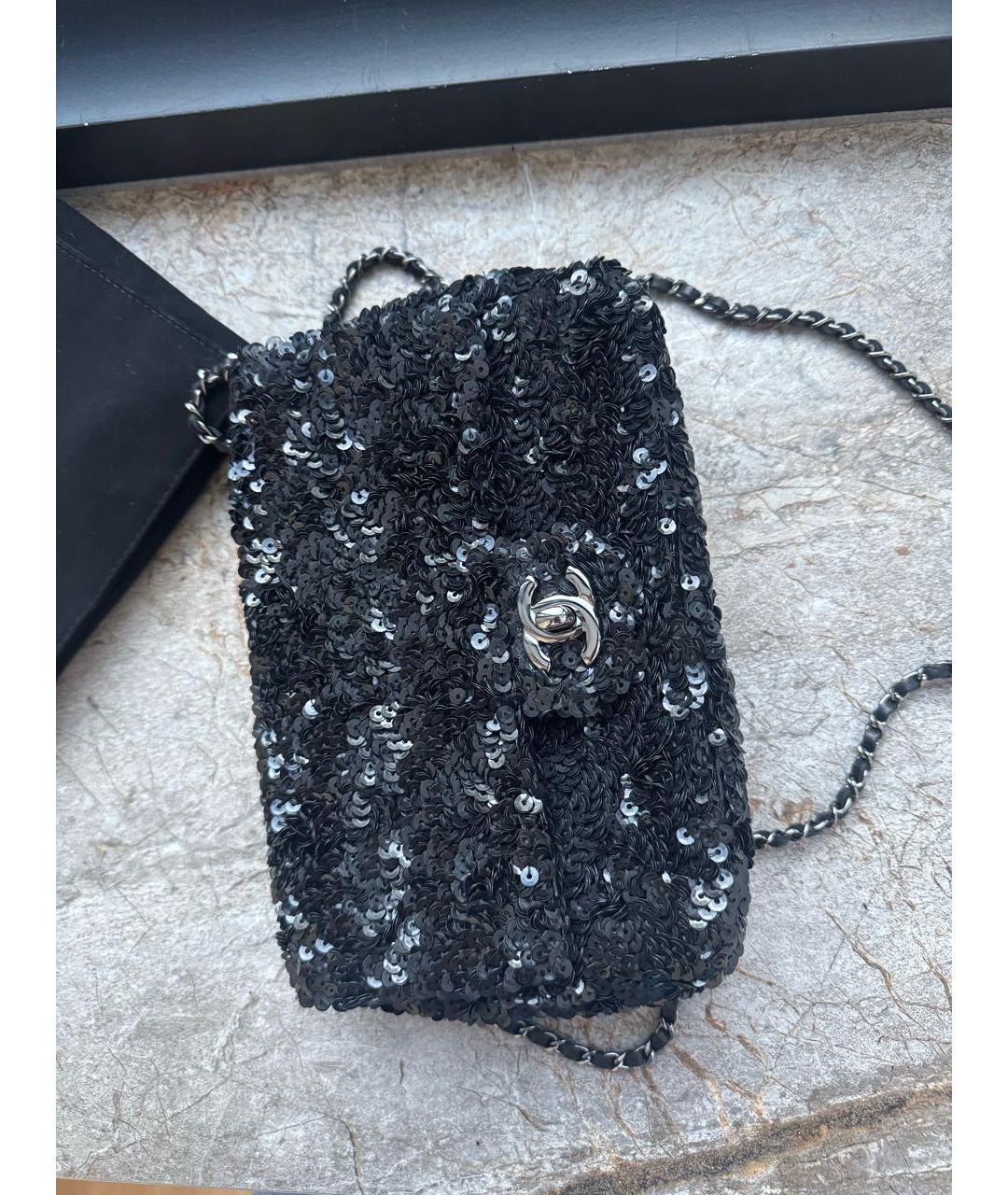 CHANEL Черная сумка через плечо, фото 7