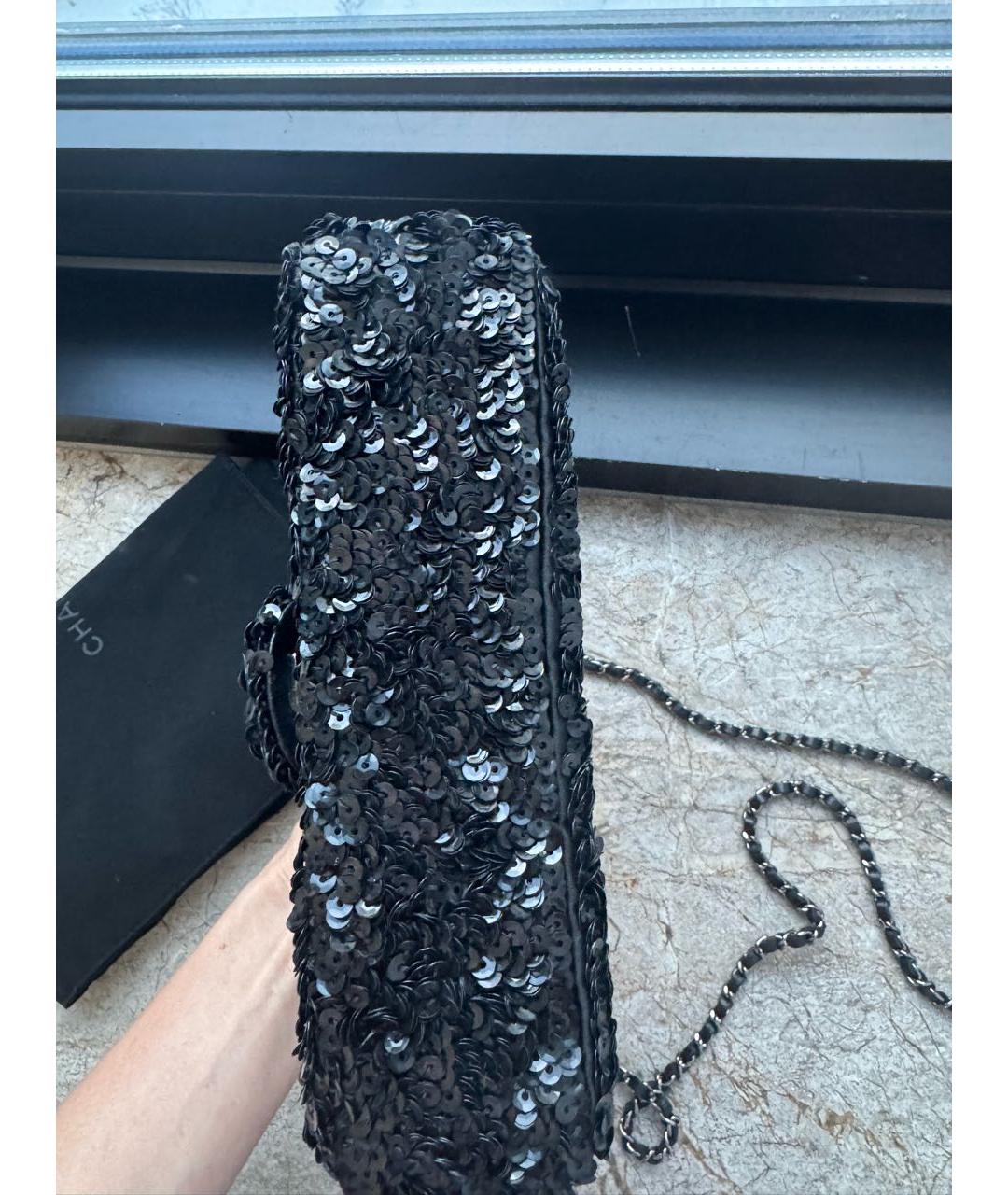 CHANEL Черная сумка через плечо, фото 5