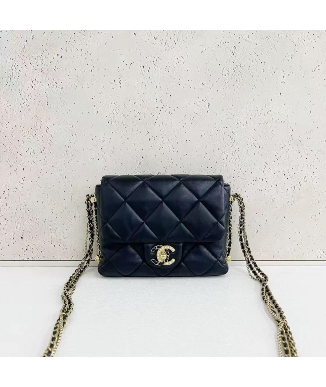 CHANEL Черная сумка через плечо, фото 6