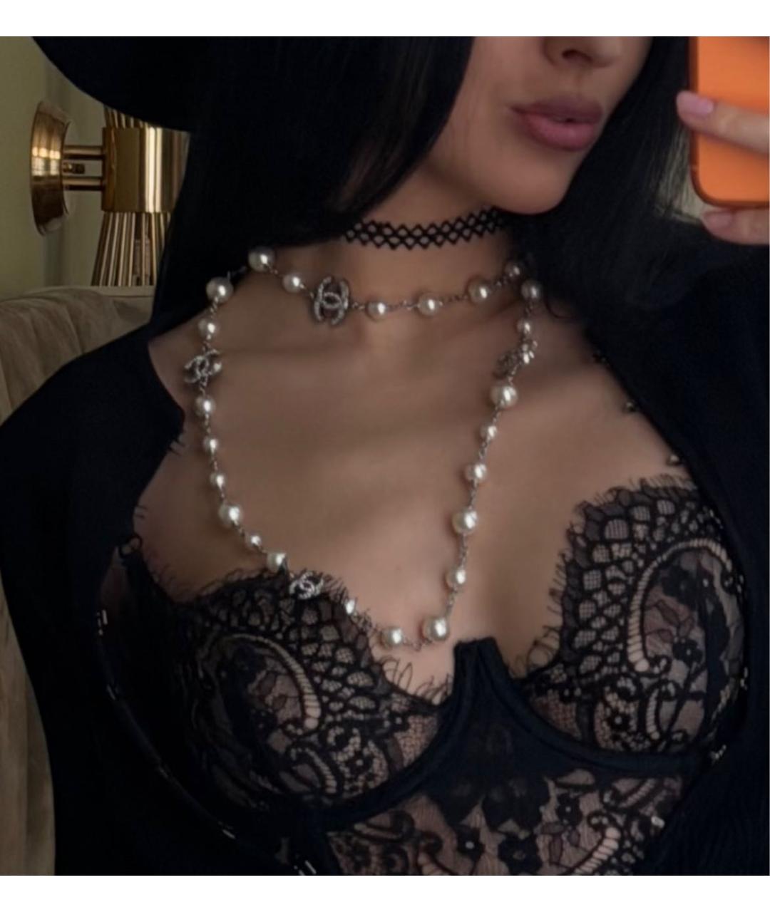 CHANEL Бежевое жемчужное колье, фото 2