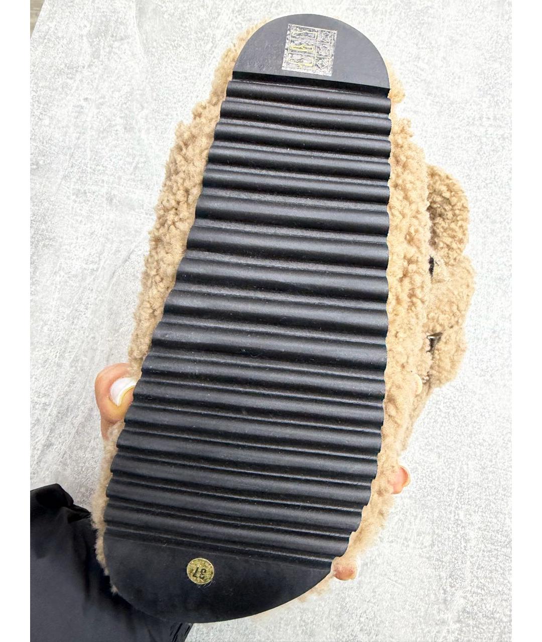 PESERICO Бежевые мюли, фото 6