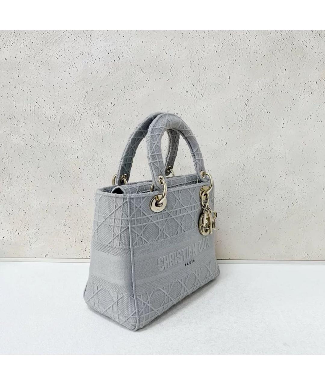 CHRISTIAN DIOR Серая сумка через плечо, фото 3