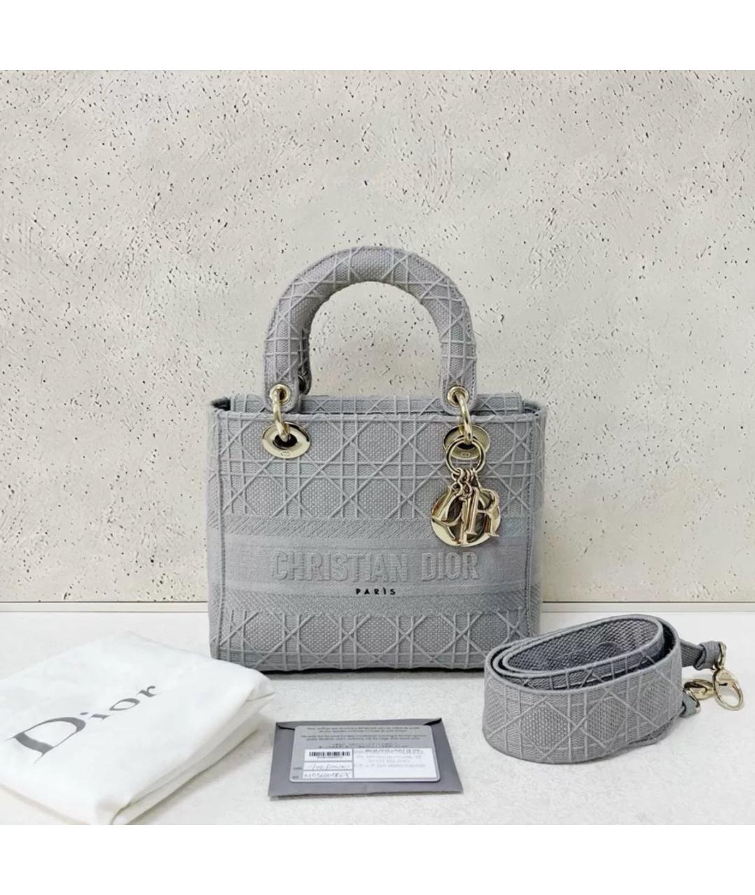 CHRISTIAN DIOR Серая сумка через плечо, фото 6