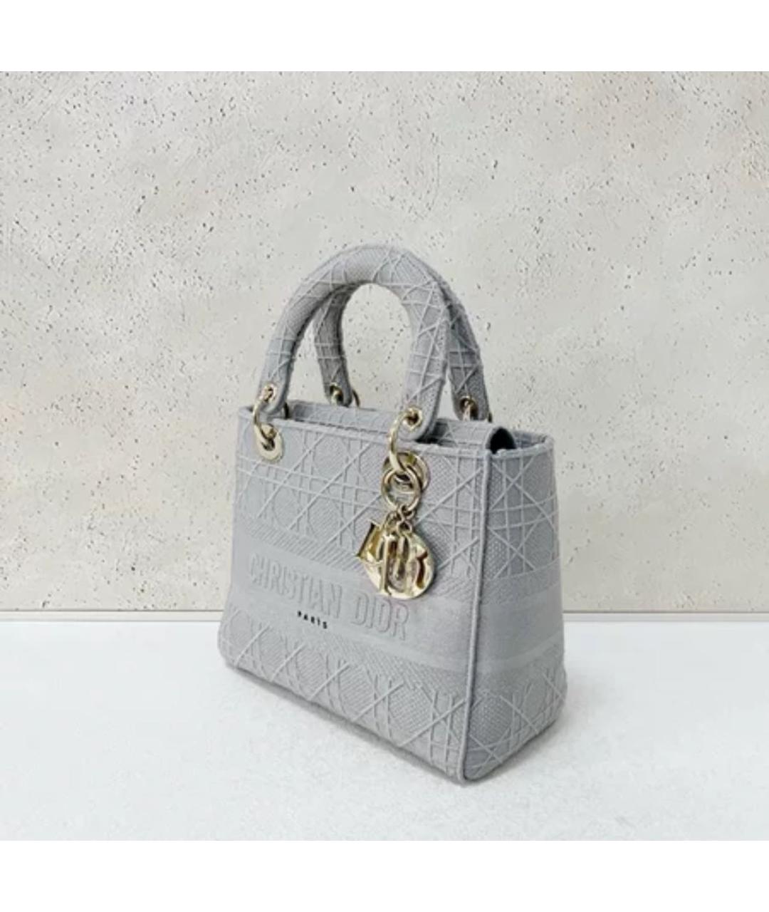 CHRISTIAN DIOR Серая сумка через плечо, фото 4