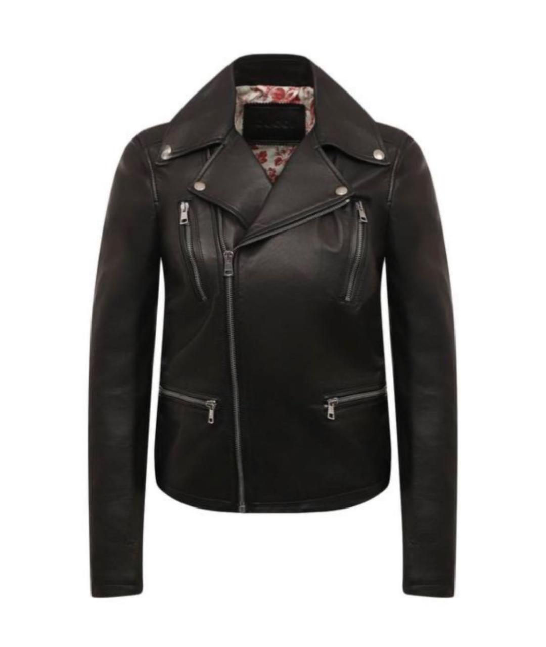 GUCCI Черная кожаная куртка, фото 7