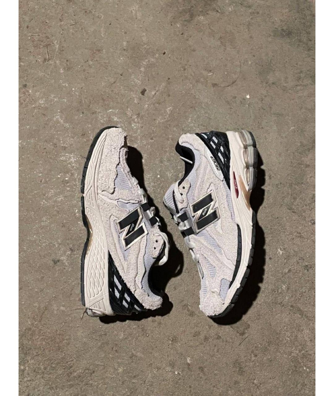 NEW BALANCE Бежевые замшевые низкие кроссовки / кеды, фото 3