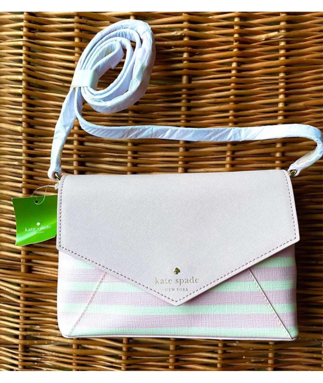 KATE SPADE Розовая сумка через плечо из искусственной кожи, фото 2