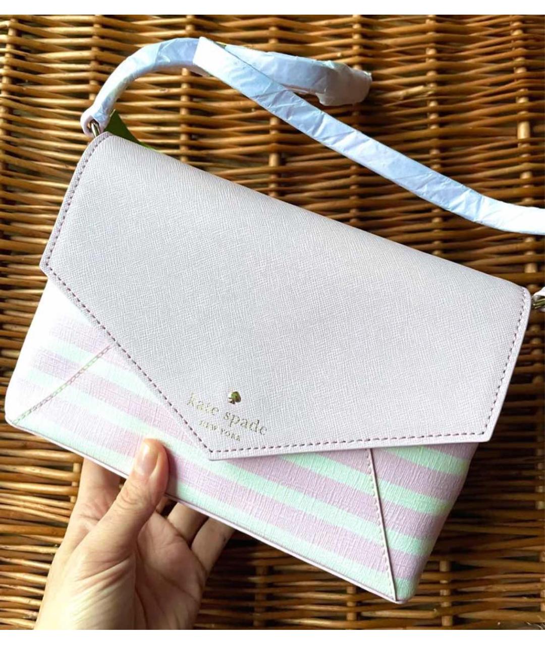 KATE SPADE Розовая сумка через плечо из искусственной кожи, фото 3