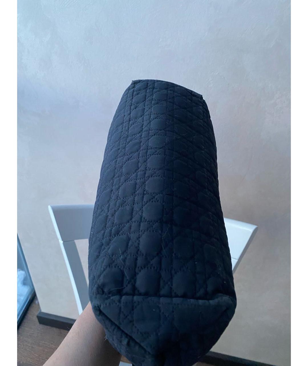 CHRISTIAN DIOR Черная тканевая сумка через плечо, фото 8