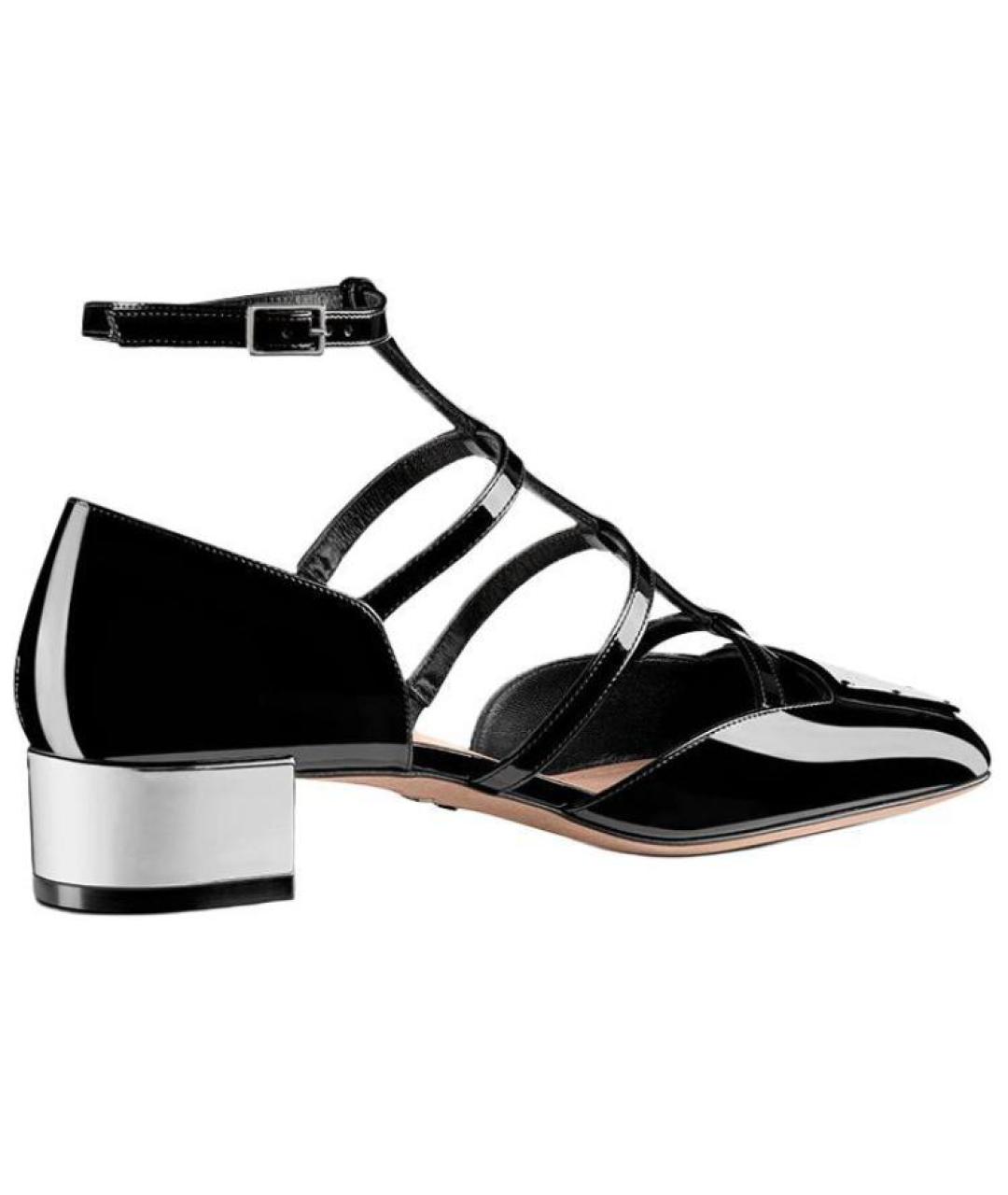 CHRISTIAN DIOR Черные кожаные туфли, фото 4