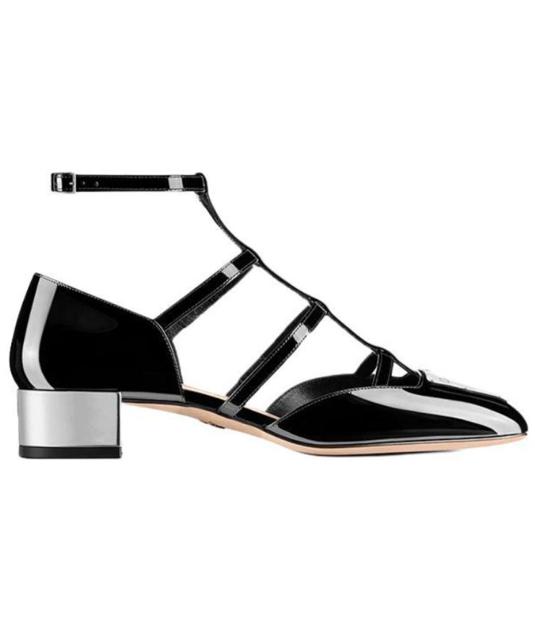 CHRISTIAN DIOR Черные кожаные туфли, фото 6