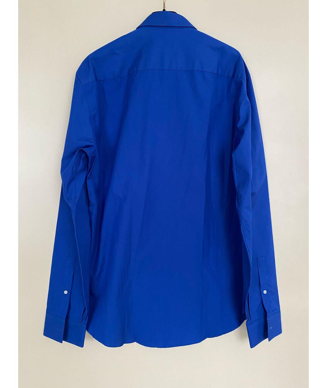 KENZO Синяя хлопковая кэжуал рубашка, фото 7