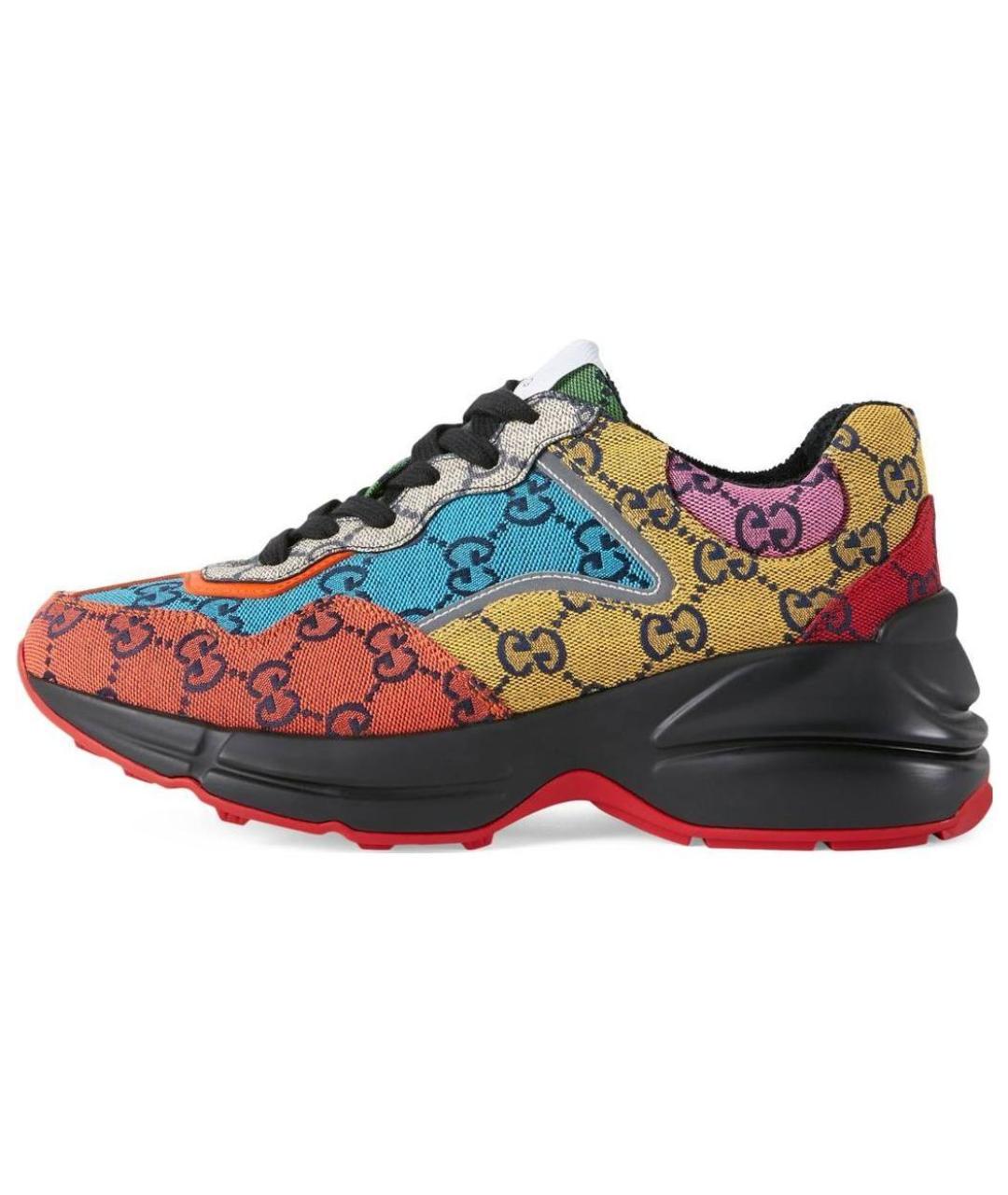 GUCCI Мульти текстильные кроссовки, фото 2