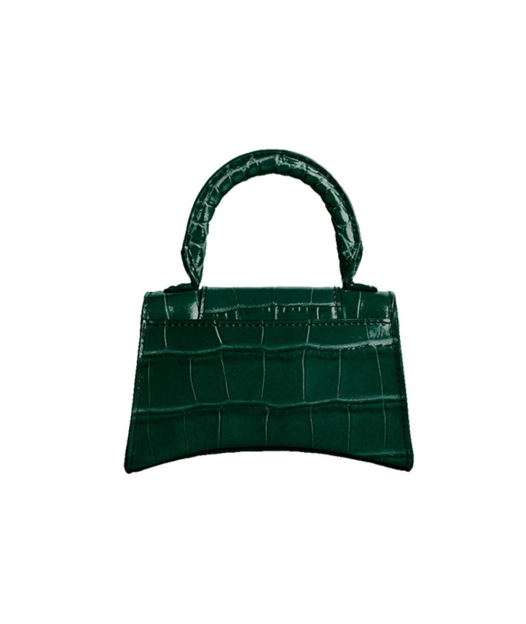 BALENCIAGA Зеленая кожаная сумка через плечо, фото 3