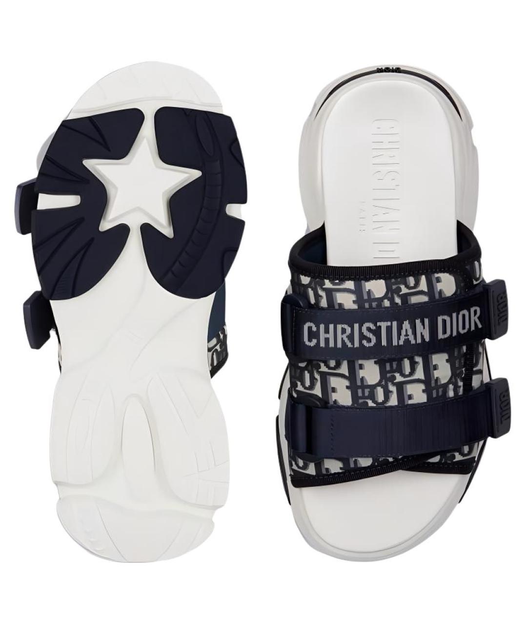 CHRISTIAN DIOR Мульти шлепанцы, фото 5