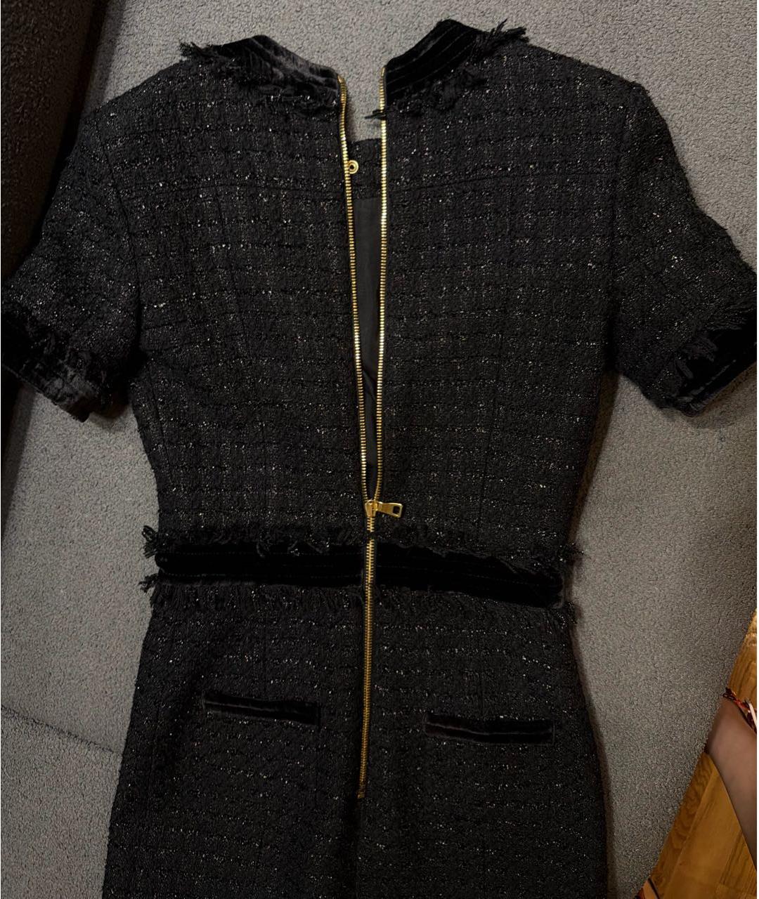 BALMAIN Черное бархатное вечернее платье, фото 2