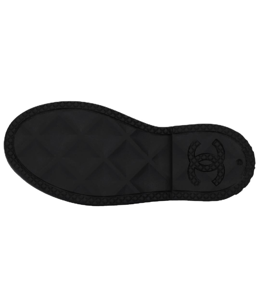 CHANEL Черные резиновые ботинки, фото 5