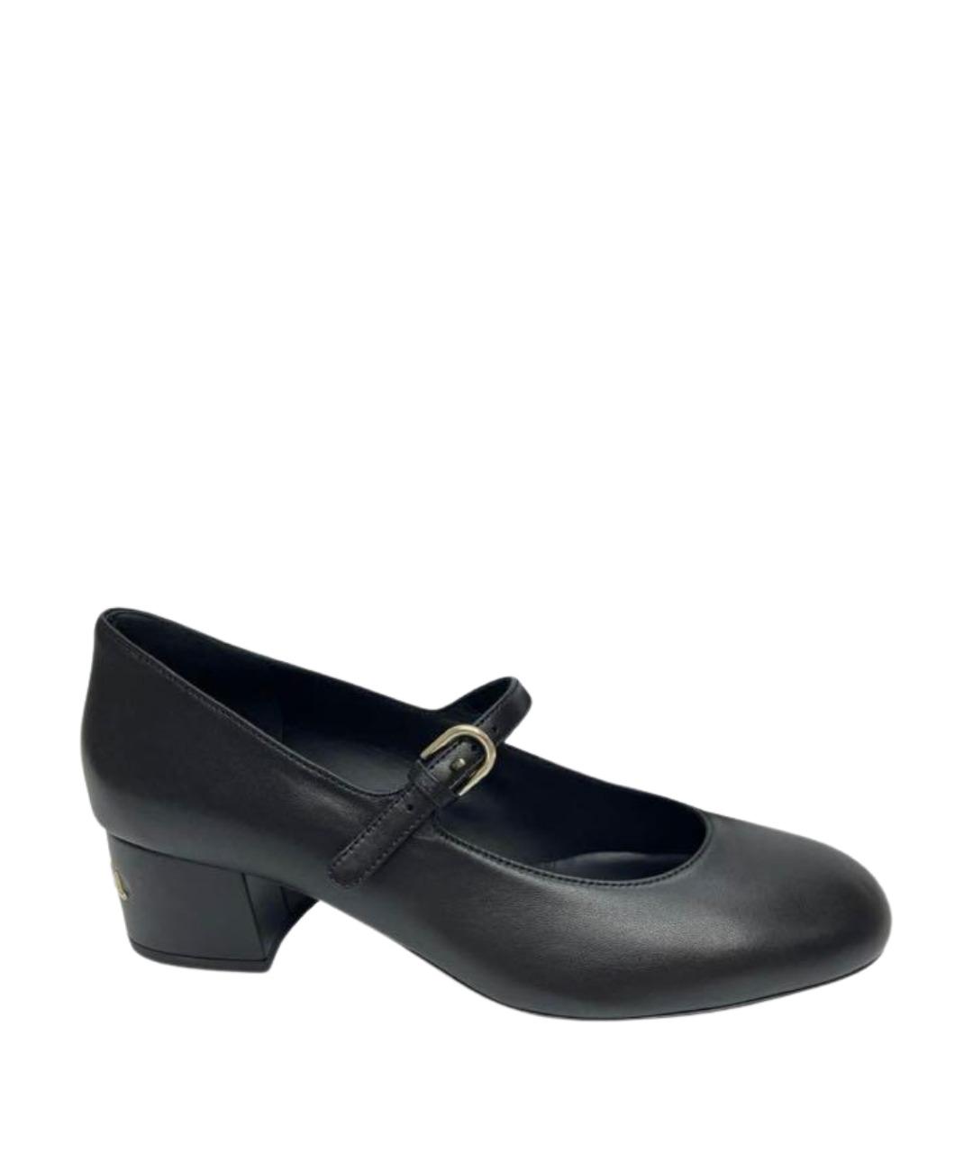 CHANEL Черные кожаные туфли, фото 1