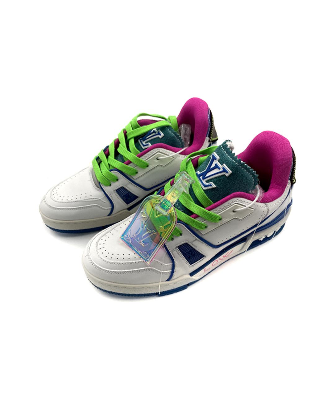 LOUIS VUITTON Мульти кожаные высокие кроссовки / кеды, фото 3