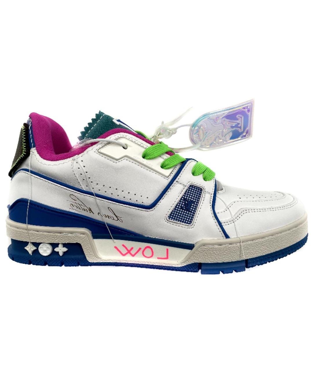 LOUIS VUITTON Мульти кожаные высокие кроссовки / кеды, фото 7