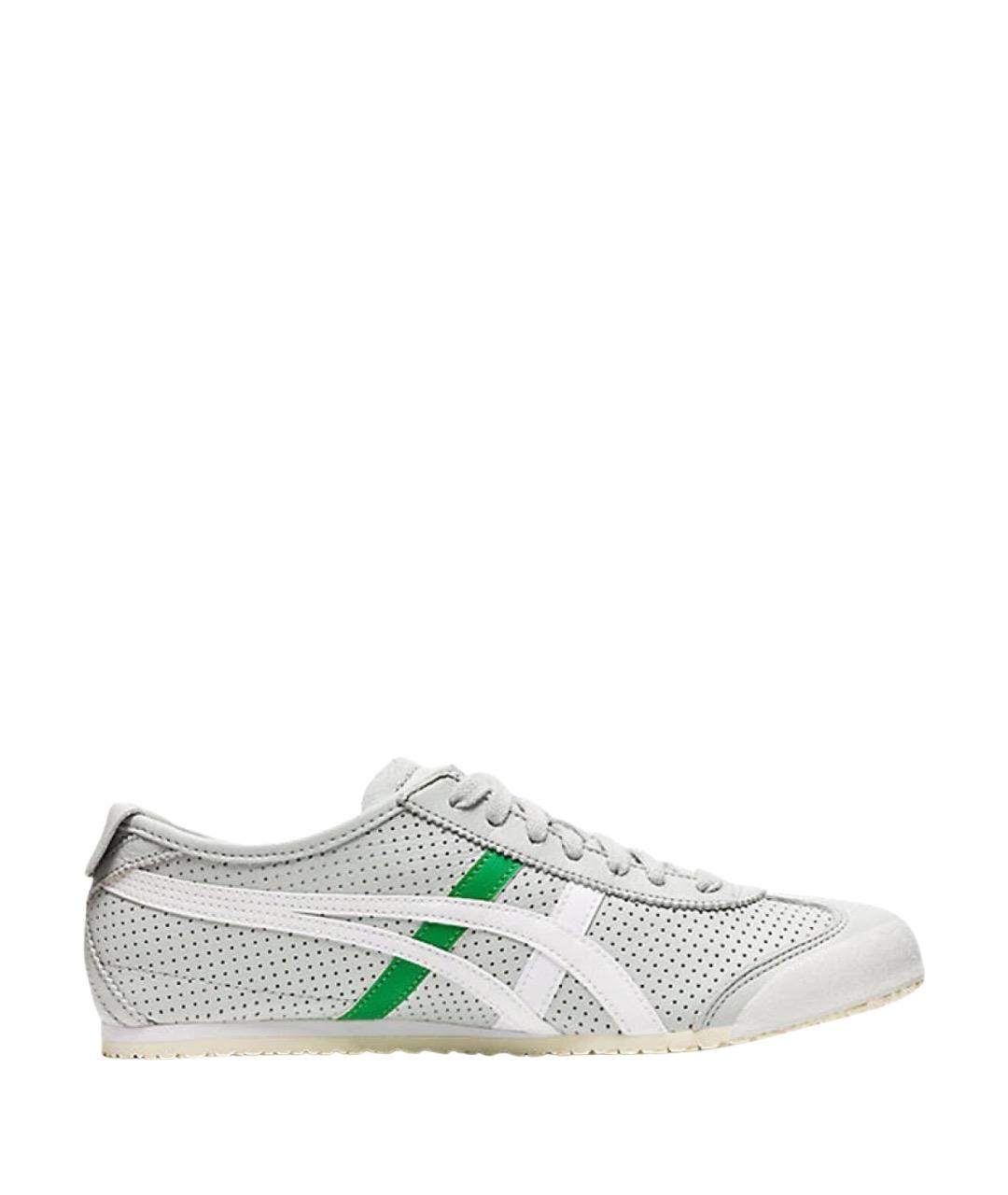 ONITSUKA TIGER Серые кожаные кеды, фото 1