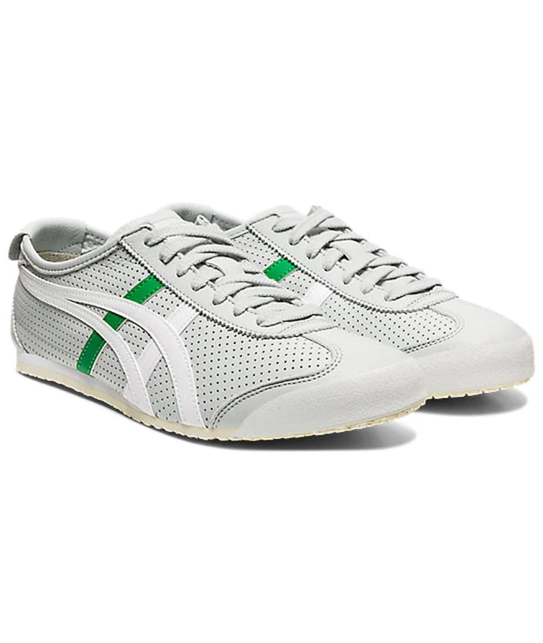 ONITSUKA TIGER Серые кожаные кеды, фото 3