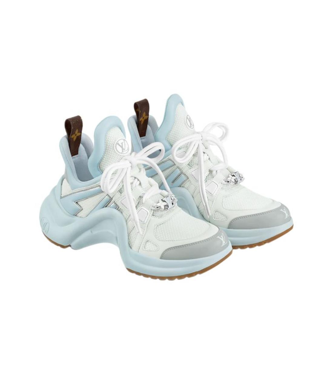 LOUIS VUITTON Голубые кроссовки, фото 2