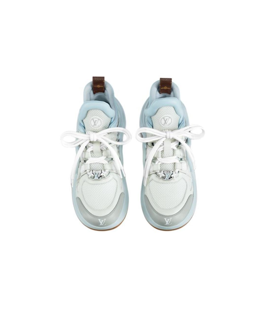LOUIS VUITTON Голубые кроссовки, фото 4