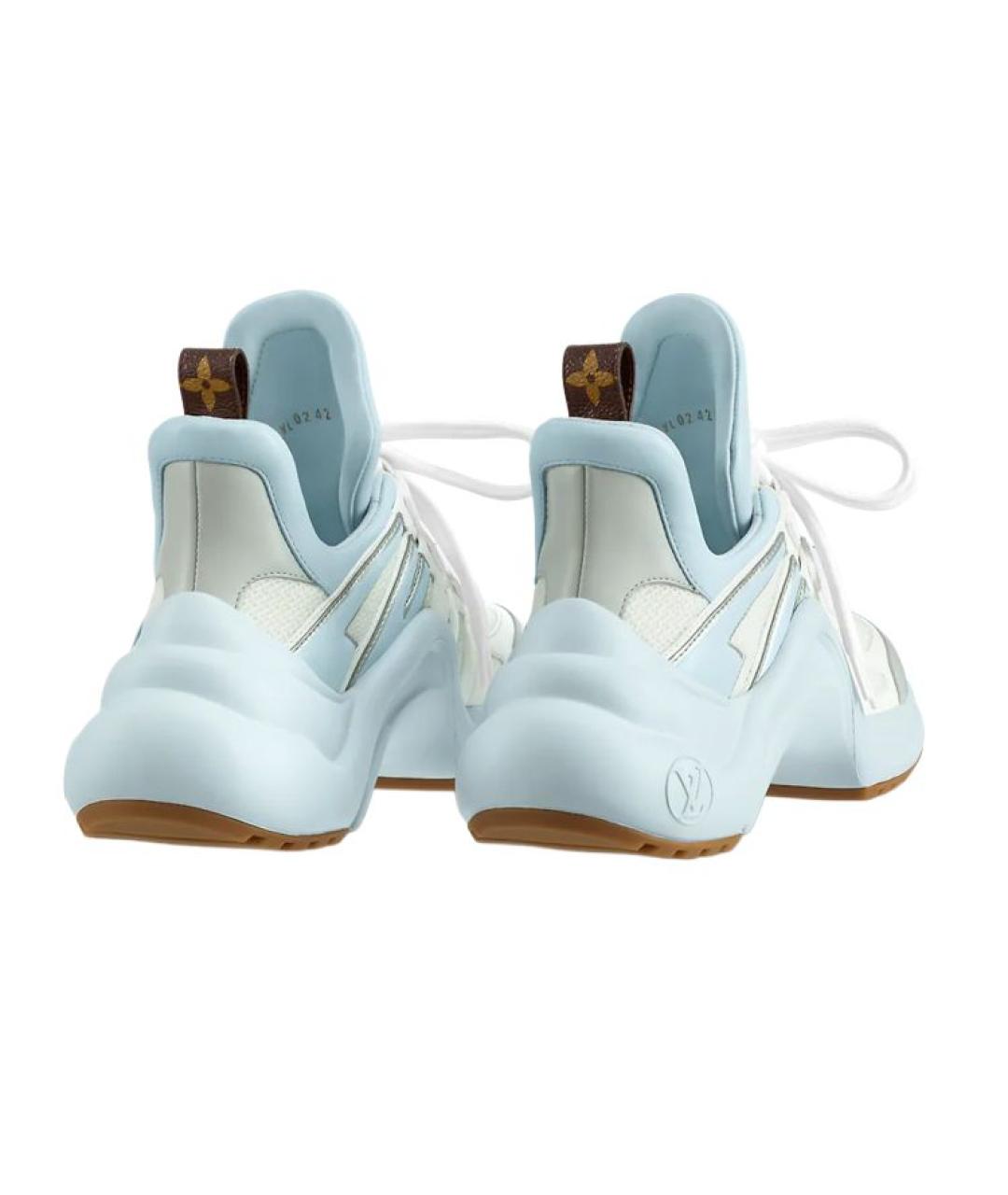 LOUIS VUITTON Голубые кроссовки, фото 3