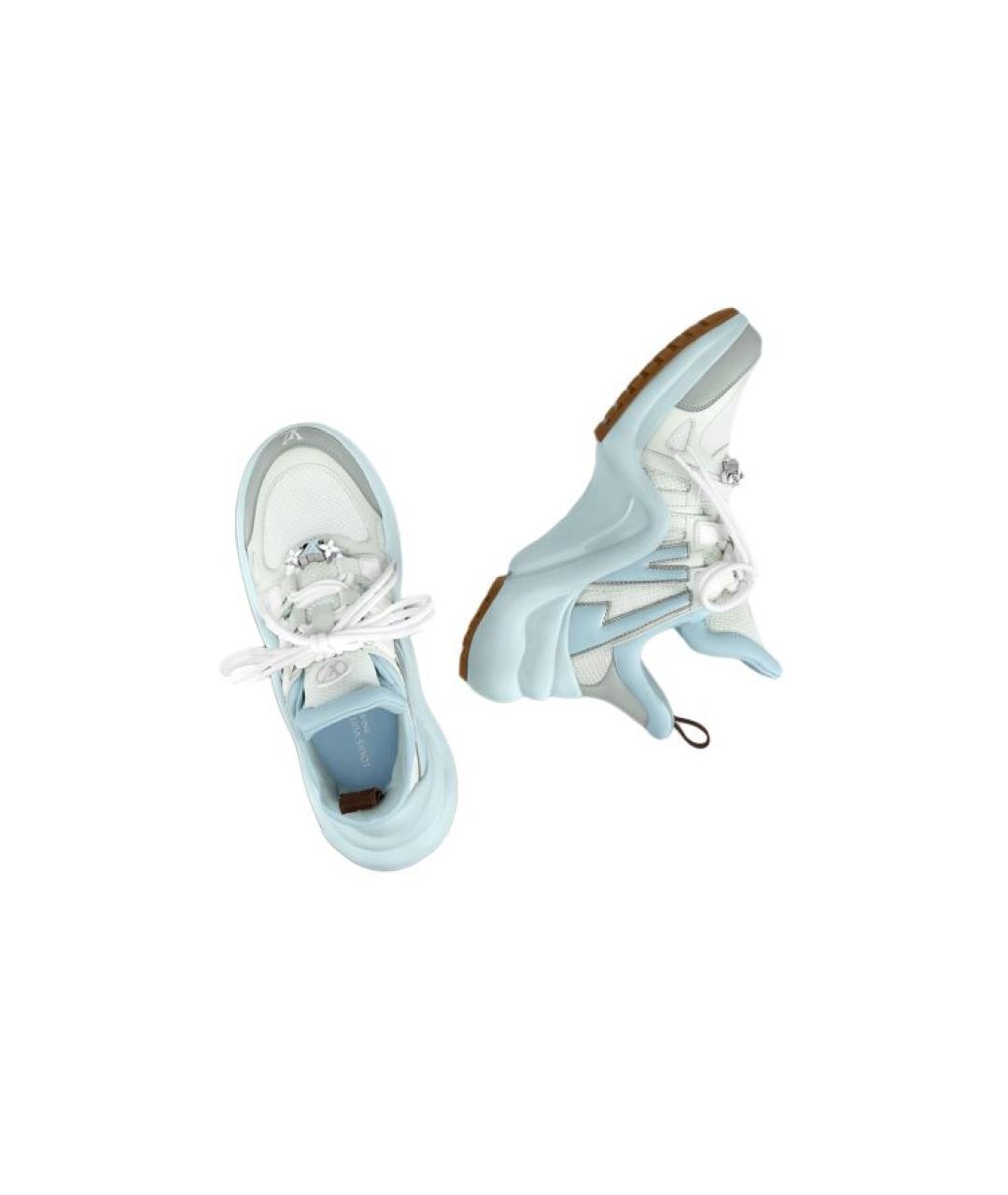 LOUIS VUITTON Голубые кроссовки, фото 5