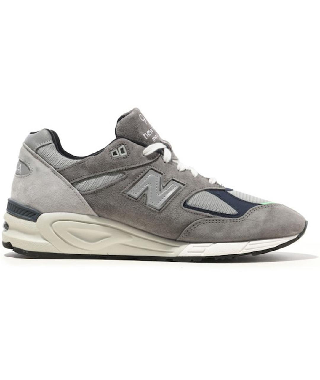 NEW BALANCE Серые замшевые кроссовки, фото 5